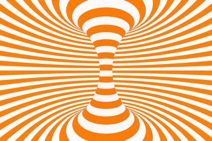 Orus 3D Optical Illusion Hypnotic Tube Vertical Wall Mural