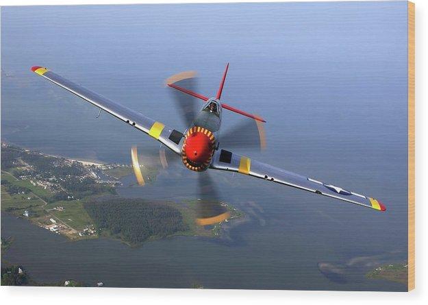P-51 - Wood Print