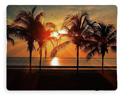 Palm Calm - beach Blanket