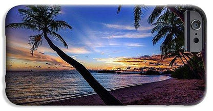 Palm Trees Beach Sunset - Phone Case