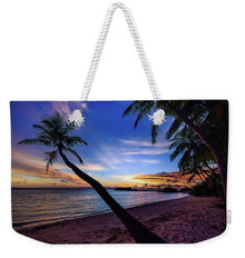 Palm Trees Beach Sunset - Weekender Tote Bag