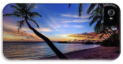 Palm Trees Beach Sunset - Phone Case