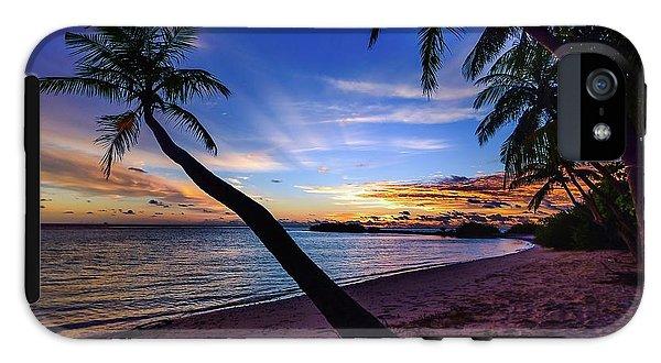 Palm Trees Beach Sunset - Phone Case