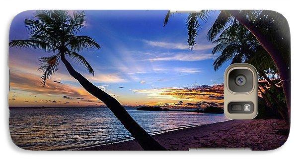 Palm Trees Beach Sunset - Phone Case