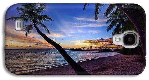 Palm Trees Beach Sunset - Phone Case
