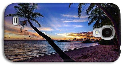 Palm Trees Beach Sunset - Phone Case