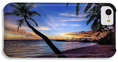 Palm Trees Beach Sunset - Phone Case