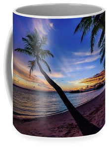 Palm Trees Beach Sunset - Coffee Mug