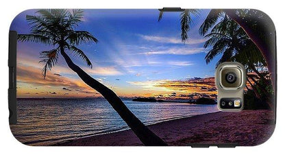 Palm Trees Beach Sunset - Phone Case