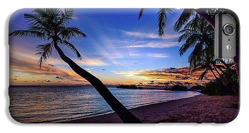Palm Trees Beach Sunset - Phone Case