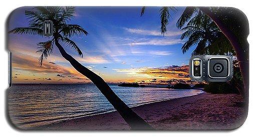 Palm Trees Beach Sunset - Phone Case