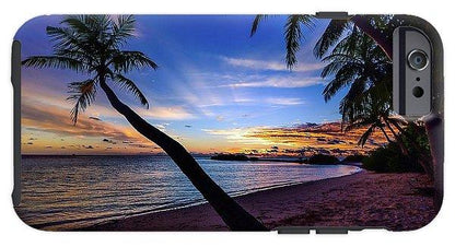 Palm Trees Beach Sunset - Phone Case