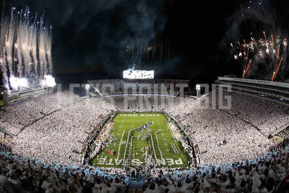 Penn State Wall Art Beaver Football Stadium White Out Mural proof