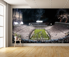 Penn State Wall Art Beaver Football Stadium White Out Mural extra room