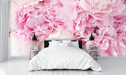 Pink Peony Flower Custom Designed Wallpaper