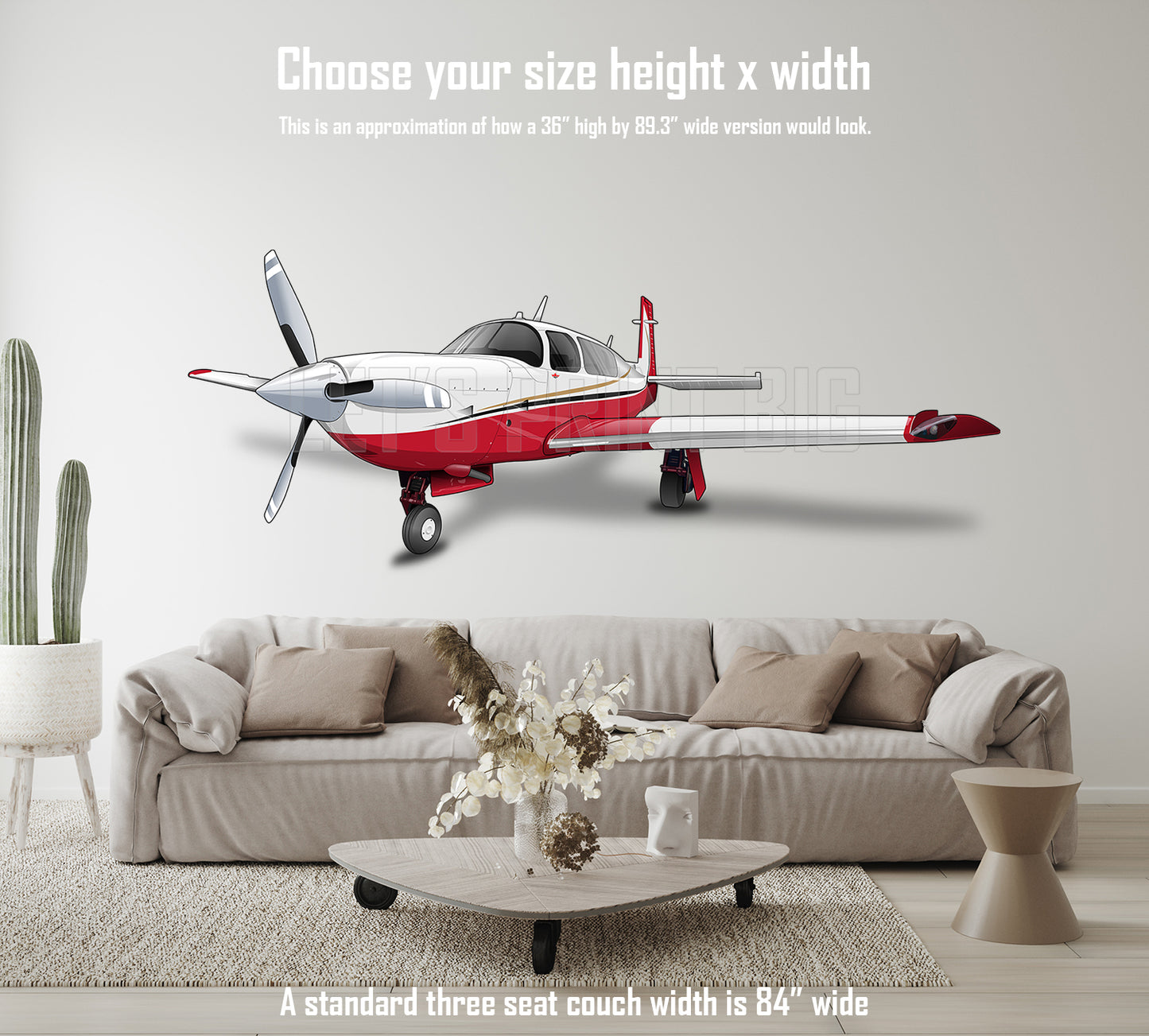 Mooney Airplane Wall Decals
