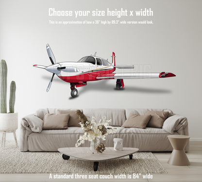 Mooney Airplane Wall Decals