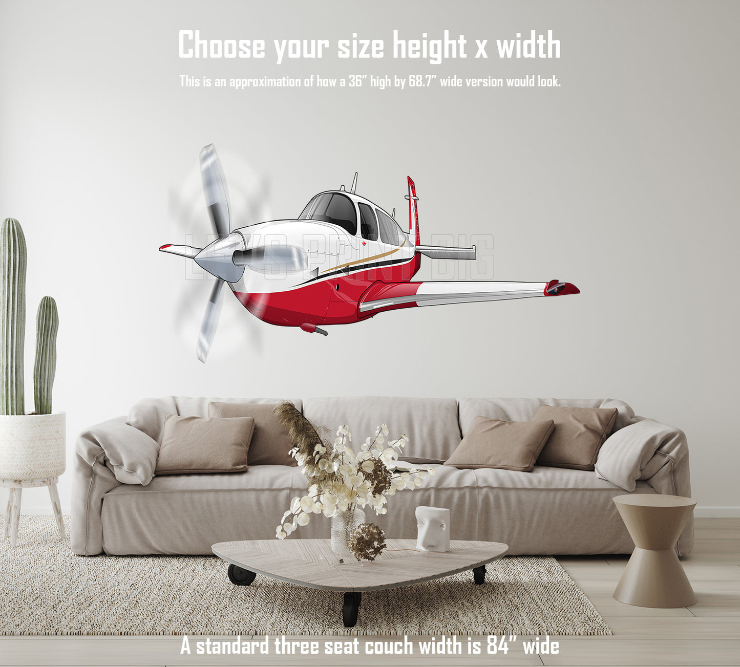Mooney Airplane B Wall Decals