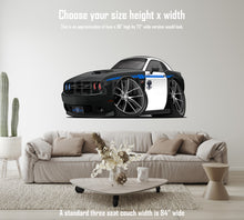 Car Art Challenger Dare Police Car Cartoon Caricature Wall Decal