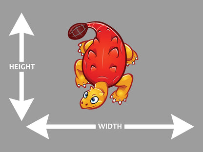 Prehistoric Turtle Cartoon Wall Art Decal