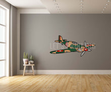 Propeller Airplane Fighter Wall Art Decal Sticker