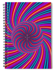 Purple Pink Swirl - Spiral Notebook