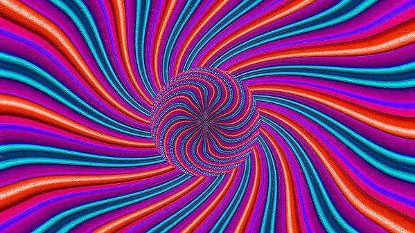 Purple Pink Swirl - Art Print