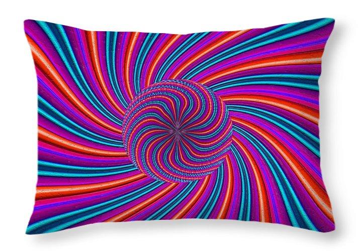 Purple Pink Swirl - Throw Pillow