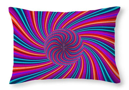 Purple Pink Swirl - Throw Pillow