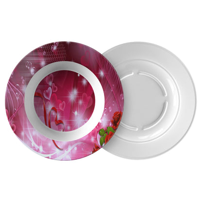 Hearts and Roses Bowl Holds 11 ounces 8.5 inch