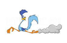 Roadrunner with Dust Trail color decal sticker Mirrored Image Available