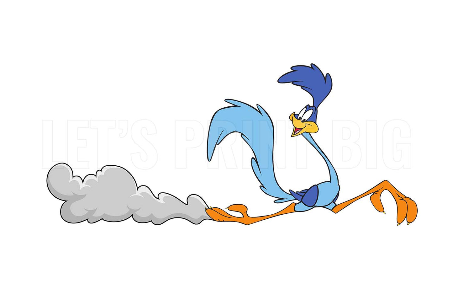 Roadrunner with Dust Trail color decal sticker Mirrored Image Available