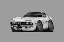 1971 Alfa Romeo Montreal Hot Rod Car Art Wall Decal
