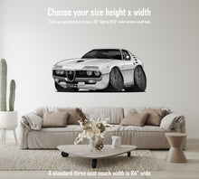 1971 Alfa Romeo Montreal Hot Rod Car Art Wall Decal