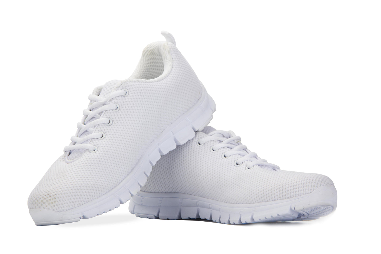 Green Abstract Design Womens Sneakers White or Black