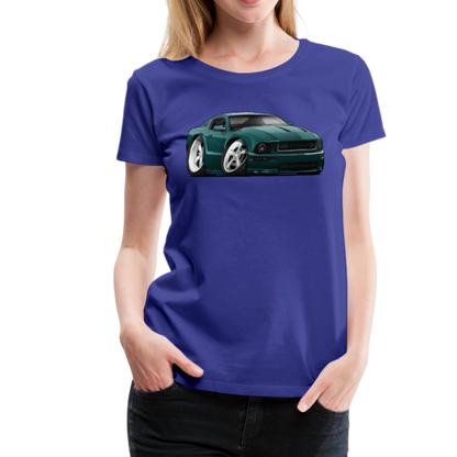 2008 Ford Mustang Car Art Women’s Premium T-Shirt - royal blue