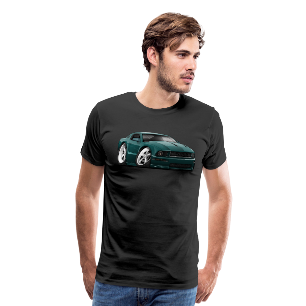 2008 Ford Mustang Car Art Men's Premium T-Shirt - black