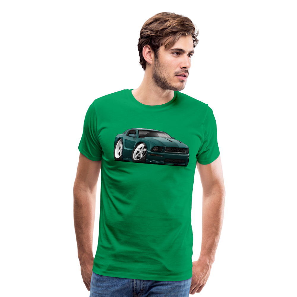 2008 Ford Mustang Car Art Men's Premium T-Shirt - kelly green