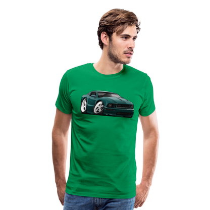 2008 Ford Mustang Car Art Men's Premium T-Shirt - kelly green