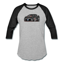 2017 Chevrolet Camaro RS 50th Anniversary Edition Car Art Baseball T-Shirt - heather gray/black