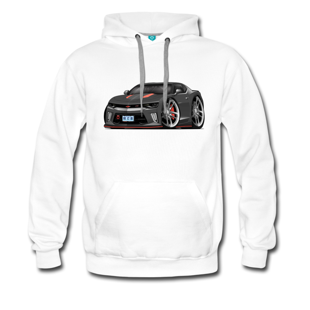 2017 Chevrolet Camaro RS 50th Anniversary Edition Car Art Men’s Premium Hoodie - white