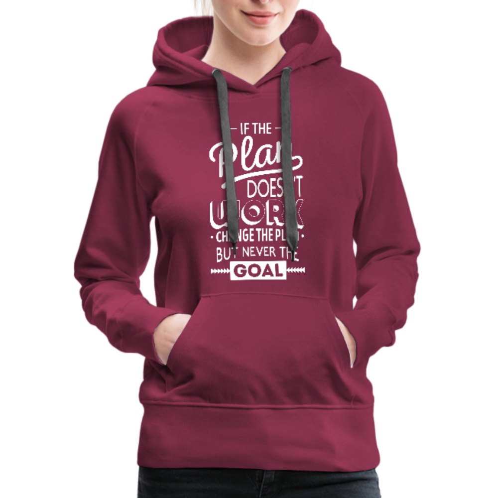 If the Plan Doesn't Work Women’s Premium Hoodie - burgundy