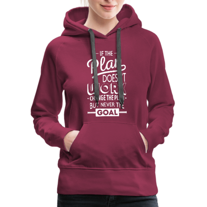 If the Plan Doesn't Work Women’s Premium Hoodie - burgundy