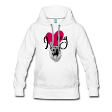 I Love My Dog Women’s Premium Hoodie - white