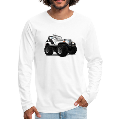 Jeep CJ Renegade Men's Premium Long Sleeve T-Shirt - white