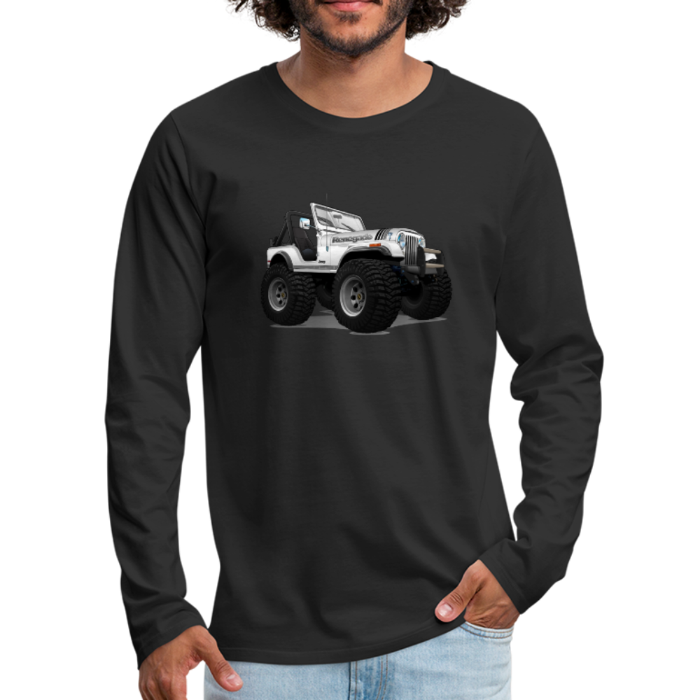 Jeep CJ Renegade Men's Premium Long Sleeve T-Shirt - black