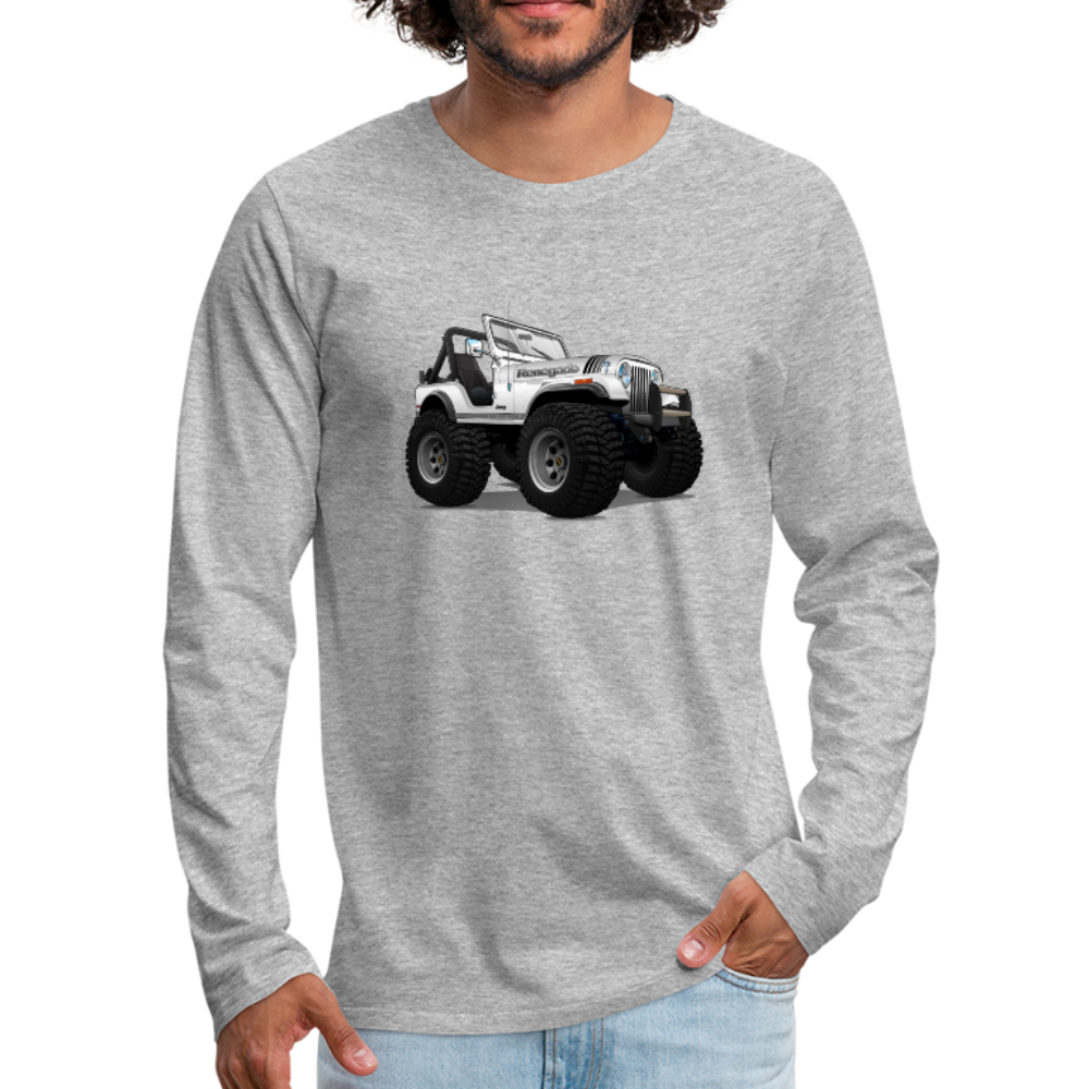 Jeep CJ Renegade Men's Premium Long Sleeve T-Shirt - heather gray