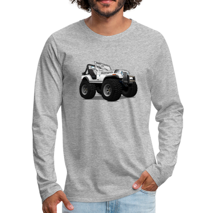 Jeep CJ Renegade Men's Premium Long Sleeve T-Shirt - heather gray