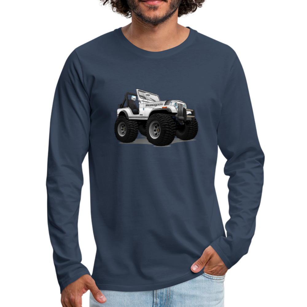 Jeep CJ Renegade Men's Premium Long Sleeve T-Shirt - navy