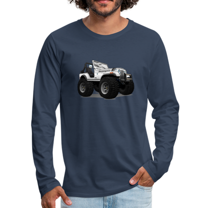 Jeep CJ Renegade Men's Premium Long Sleeve T-Shirt - navy
